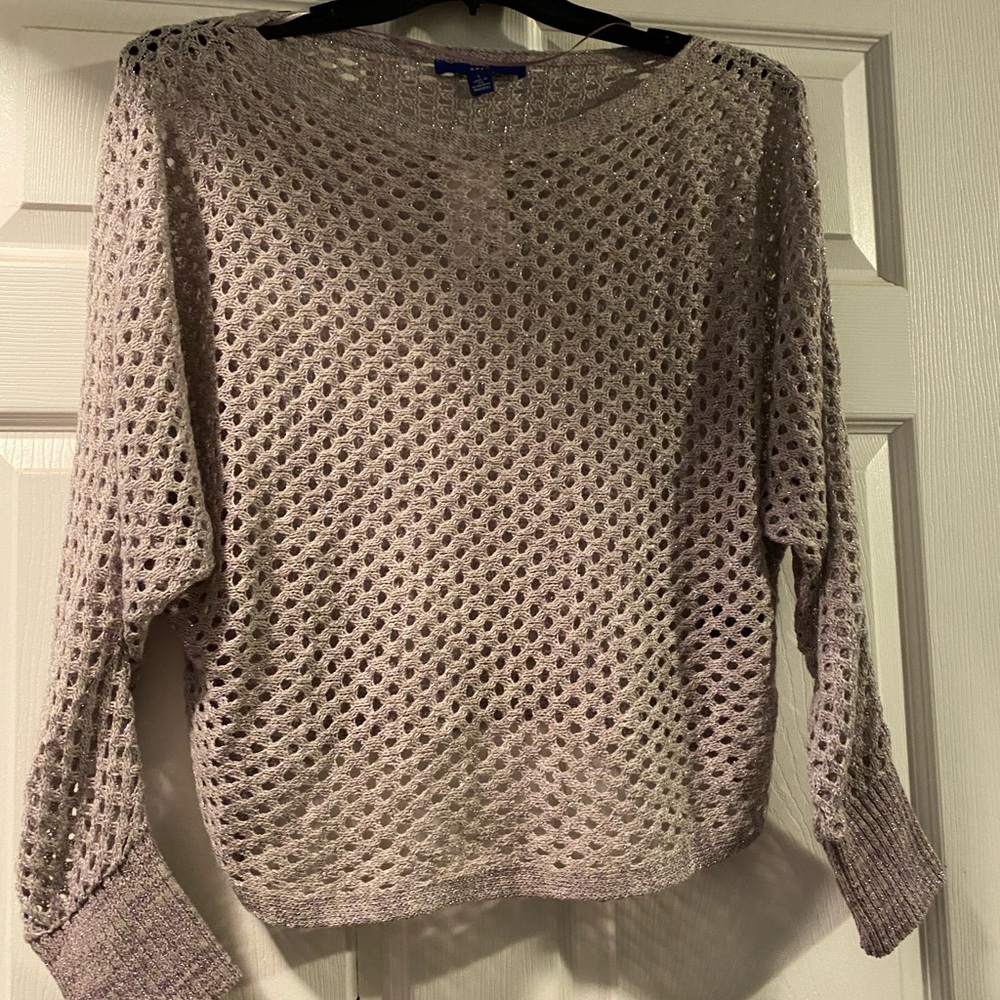 Woman’s L Apt. 9 lavender loose knit sweater. NWT
